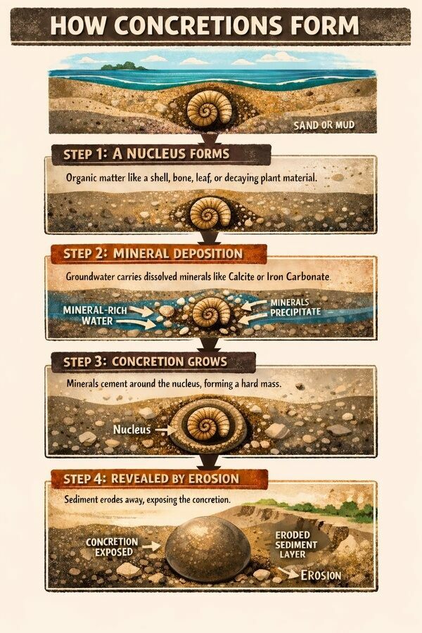 Infographic: How Concretions Form